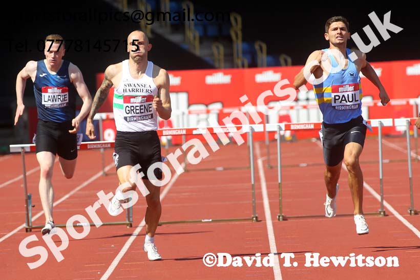 Mens 400 metres hurdles, 2019 Muller British Championships, Alexander Stadium, Birmingham. Photo: David T. Hewitson/Sports for All Pics